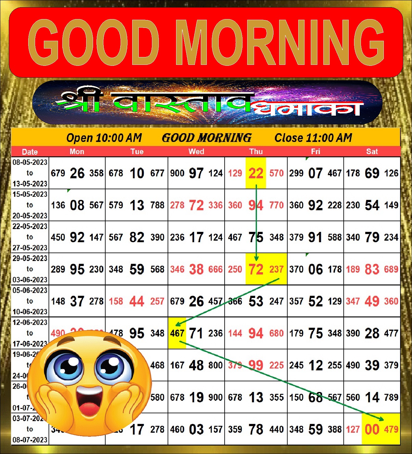 GOOD MORNING scheme dated 07/03/2026, image 1
