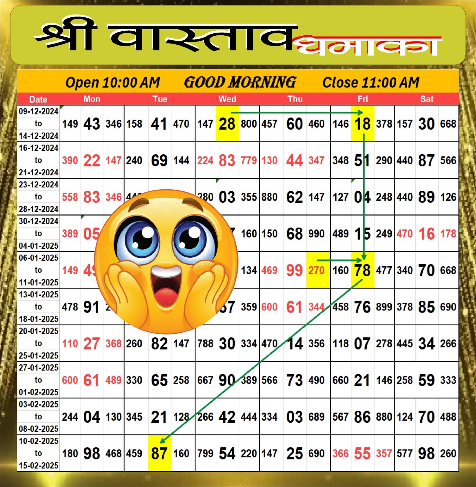 GOOD MORNING scheme dated 11/03/2026, image 2
