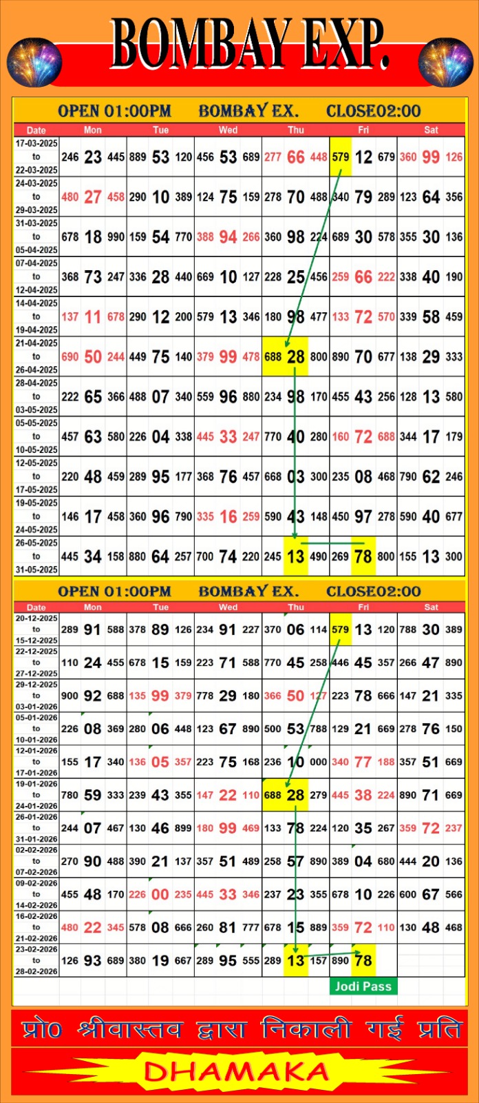 BOMBAY EXP. scheme dated 27/02/2026, image 1